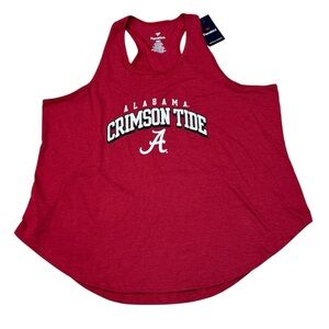 Fanatics Alabama Crimson Tide Women’s Plus Size Arch Razorback Tank Top 2X New